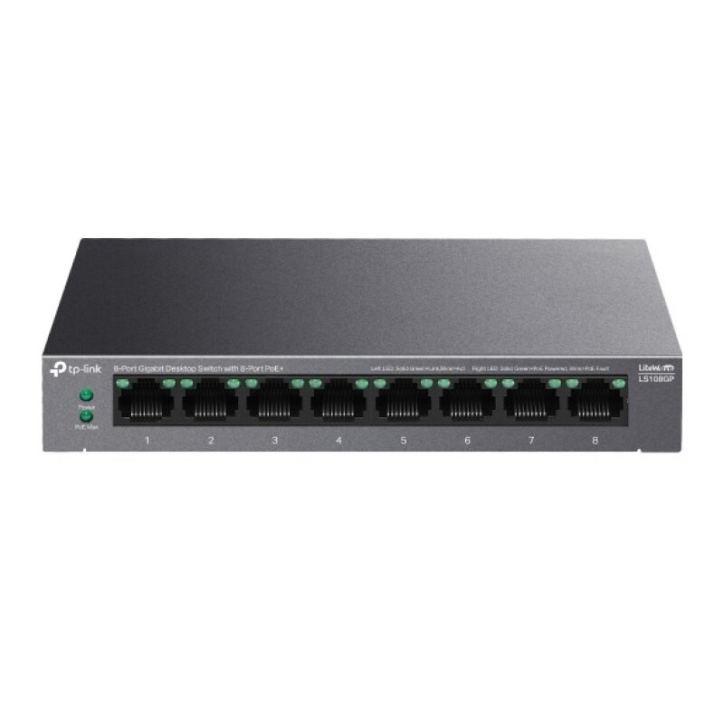 Tp-Link Gigabit 8Port PoE 62W(LS108GP)