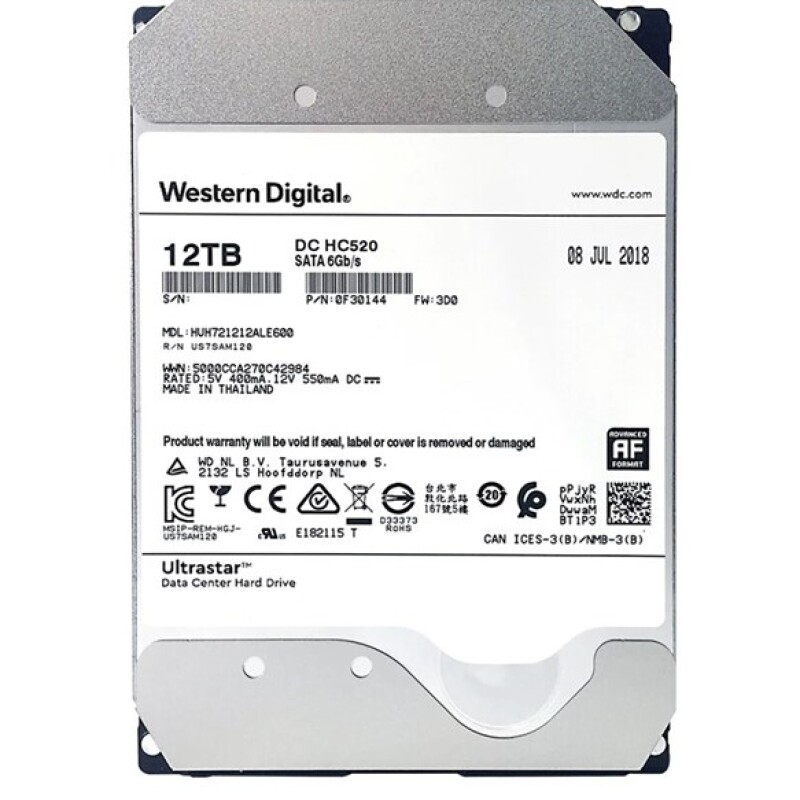 WD Ultrastar DC HC520 Enterprise 12TB -0F30146