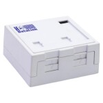 HCS 2 Port Sıva Üstü  Boş Priz Kutusu (WMM-00203)