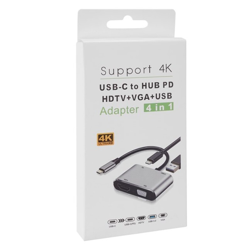 Hytech HY-USBC22 4 in 1 Type-C Çoklayıcı