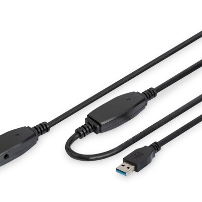 Digitus USB Uzatma Kablosu Siyah (10m)