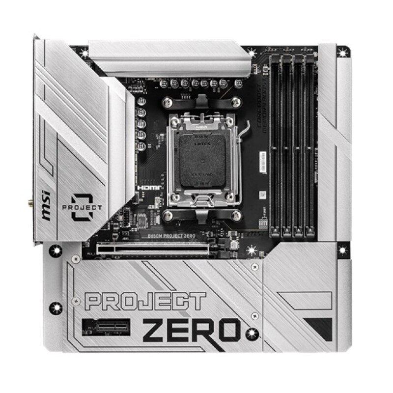 MSI B650M Project Zero AM5 Wi-Fi 6E Hdmi Dp Type-C