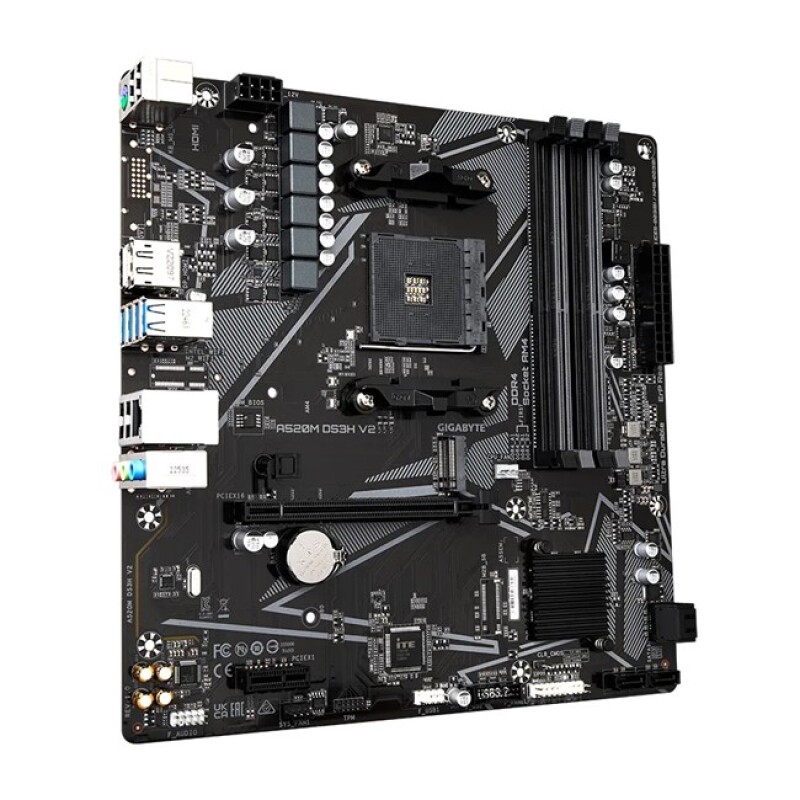 Gigabyte A520M DS3H V2 AM4 Ryzen DDR4 Hdmi Dp