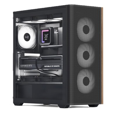 Aerocool D501A A-RGB Type-C ATX Siyah