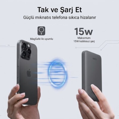 Aukey Powerbank 5000mAh Type-C & MagSafe