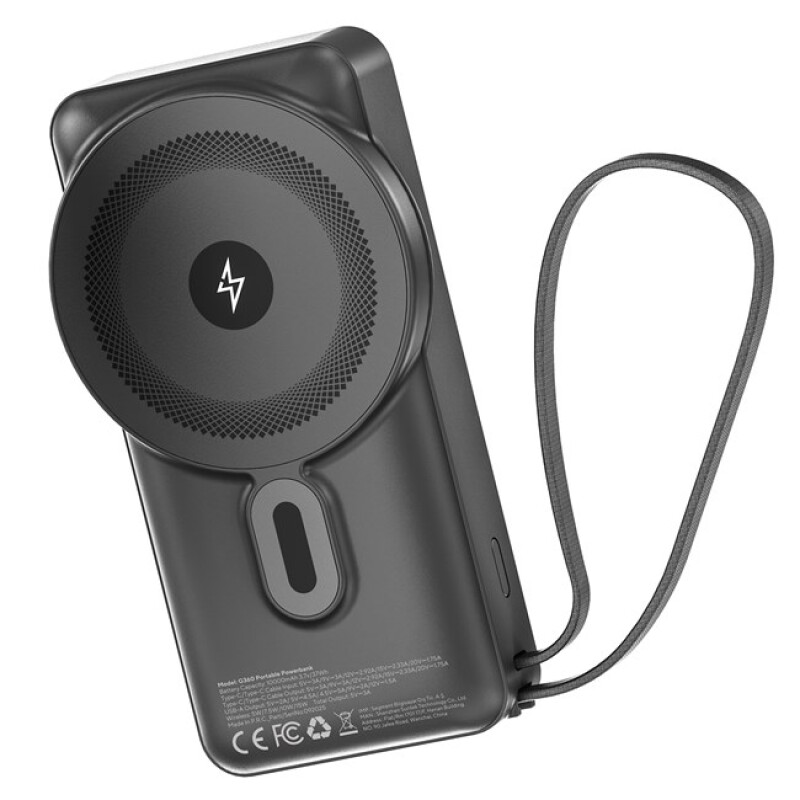 S-link Powerbank Type-C 10000mAh Kablosuz Siyah