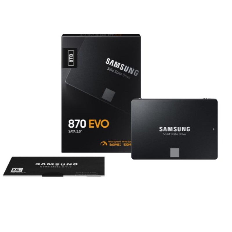 Samsung 870 Evo 8TB 2.5'' SATA SSD (560-530MB/s)