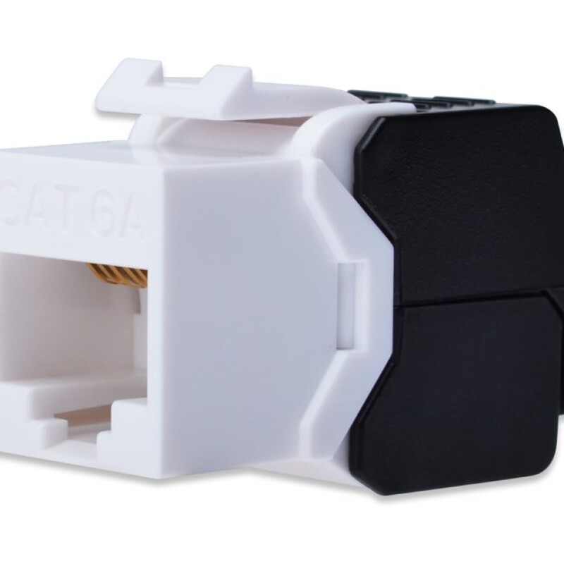 Digitus CAT6A Keystone Jack Zırhsız (Siyah Beyaz)