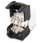 Digitus CAT6A Keystone Jack Zırhsız (Siyah Beyaz)