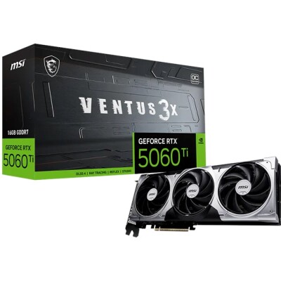 MSI GeForce RTX 5060 TI 16G Ventus 3X OC GD7 128B