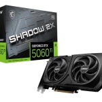 MSI GeForce RTX 5060 TI 16G Shadow 2X OC+ GD7 128B