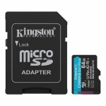 Kingston 64GB mSDXC CanvasGo+ 200MB SDCG4/64GB