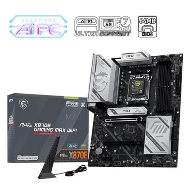 MSI MAG X870E GAMING MAX WIFI AM5 Ryzen D5 Type-C