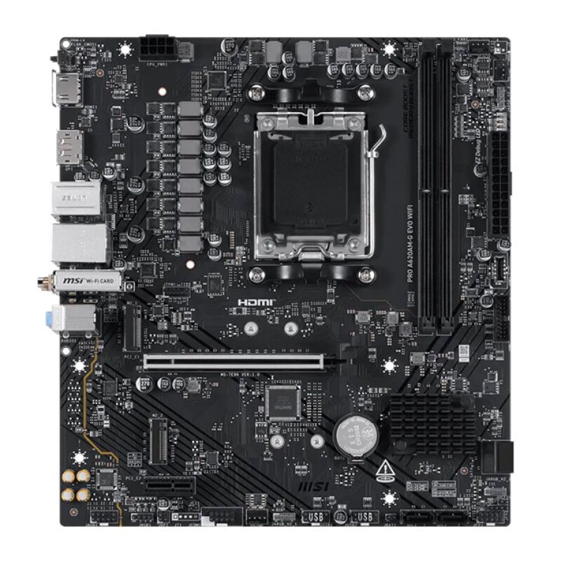 MSI PRO A620AM-G EVO WIFI AM5 Ryzen DDR5 Dp Hdmi
