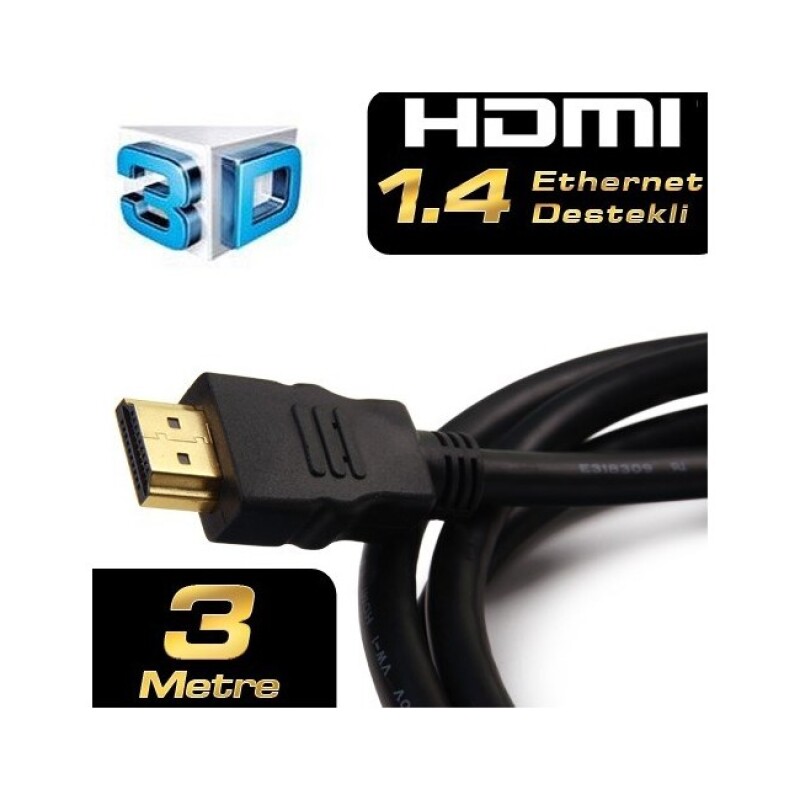 Dark 4K HDMI Altın Uçlu Kablo v1.4 (3m)