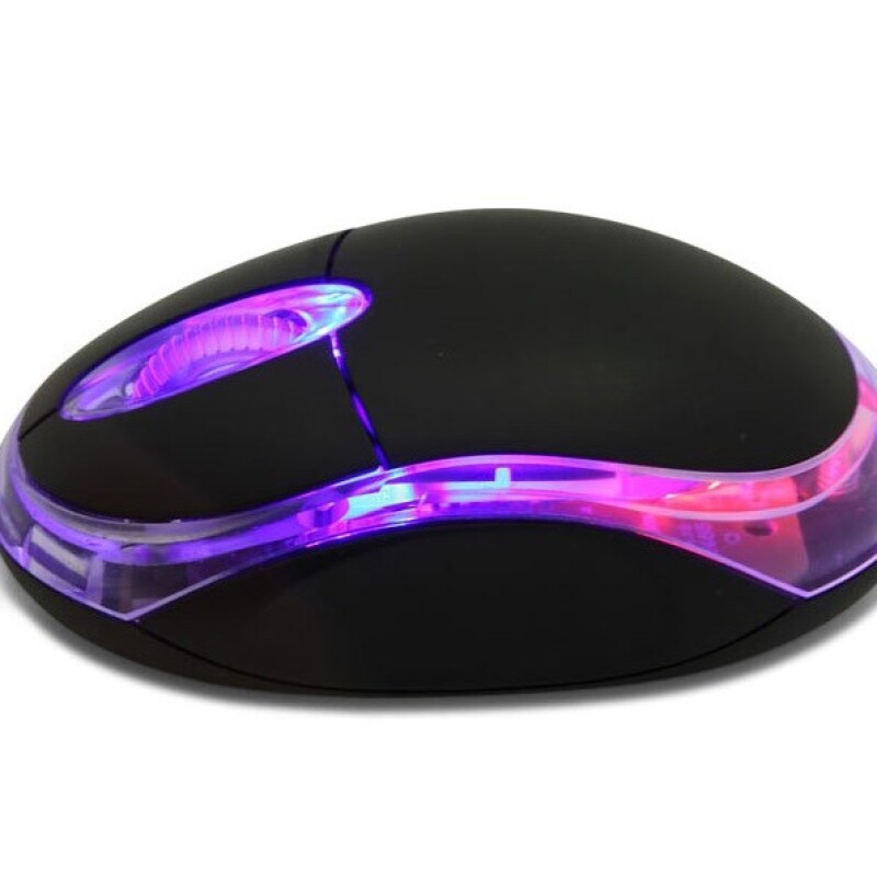 Everest Kablolu Mavi Işıklı Mouse Siyah (KM-6809)
