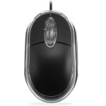 Everest Kablolu Mavi Işıklı Mouse Siyah (KM-6809)