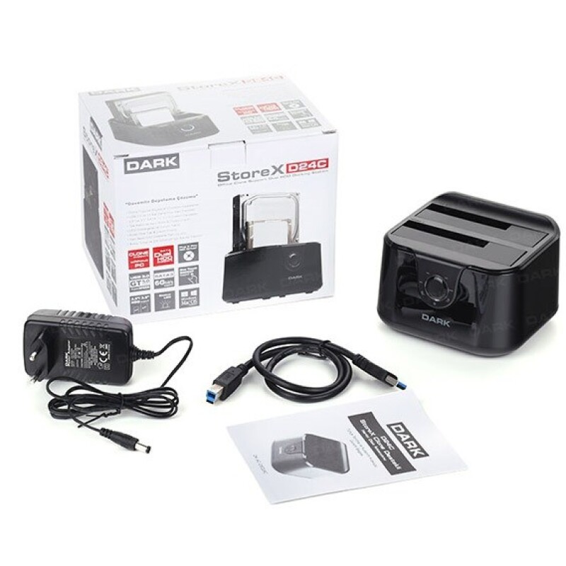 Dark DK-AC-DSD24C USB3.0 2li Disk İstasyonu