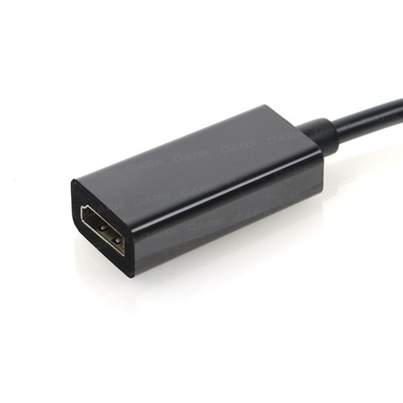 Dark DisplayPort to HDMI Dişi Kablo 4K