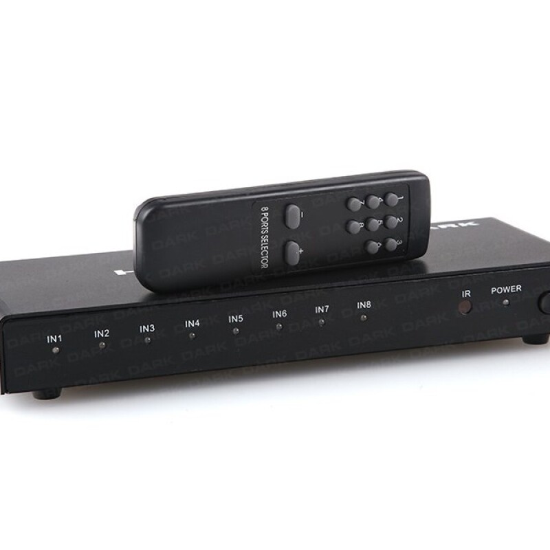 Dark (DK-HD-SW8X1) 8/1 Kumandalı FHD HDMI Switch