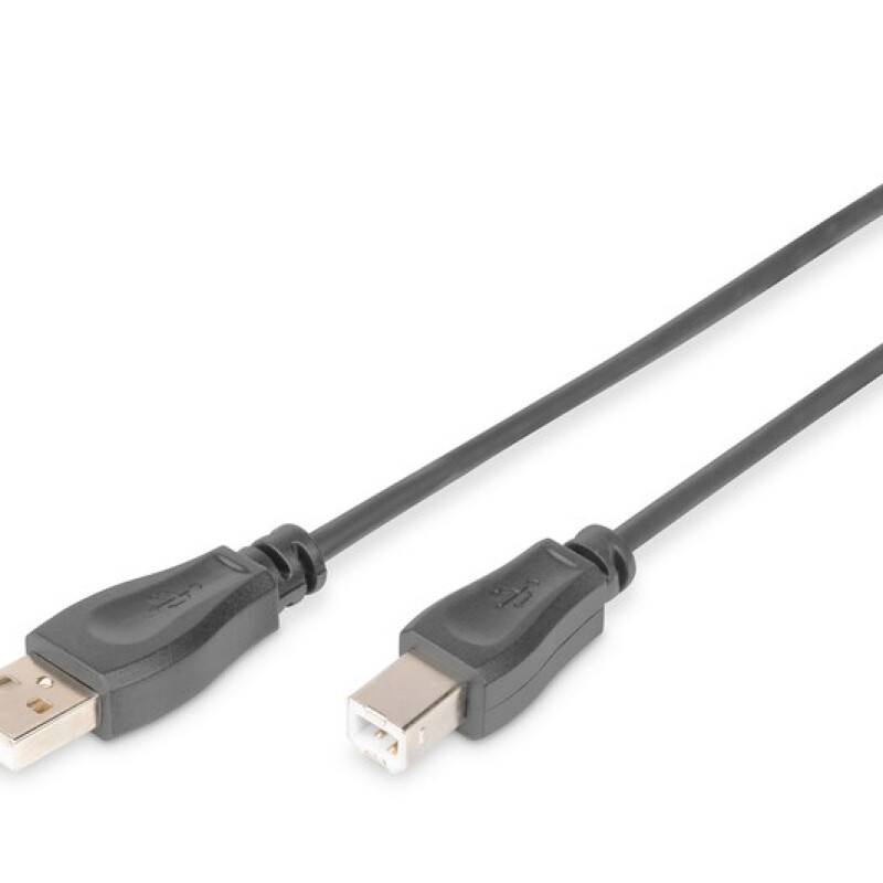 Digitus Yazıcı Kablosu Zırhlı Siyah USB 2.0 (5m)