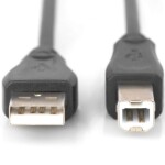 Digitus Yazıcı Kablosu Zırhlı Siyah USB 2.0 (5m)