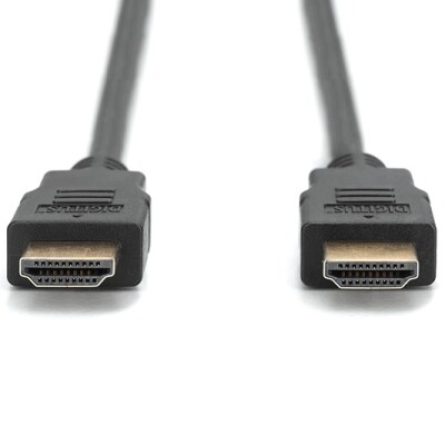 Digitus HDMI Kablo Altın Uçlu Siyah (5m) 4K