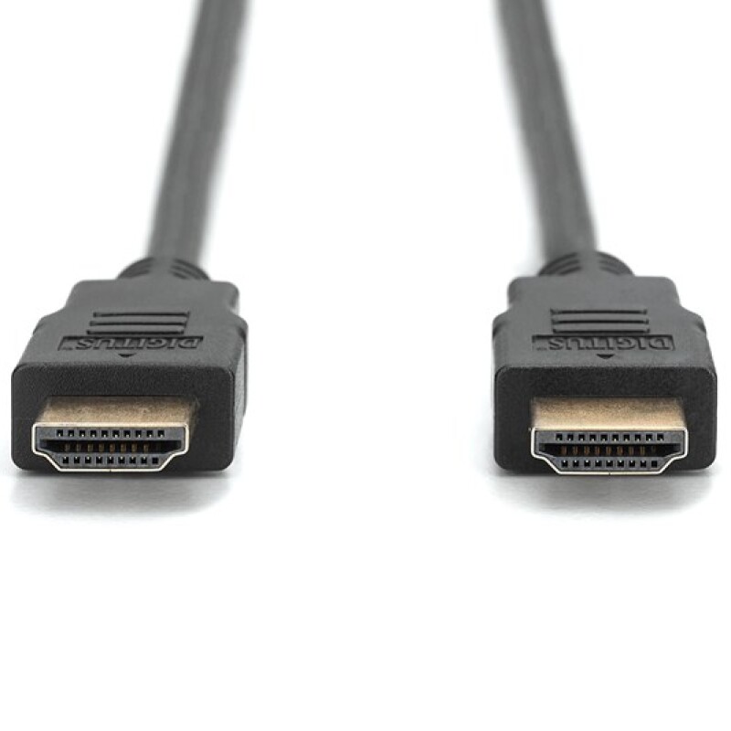 Digitus HDMI Kablo Altın Uçlu Siyah (5m) 4K