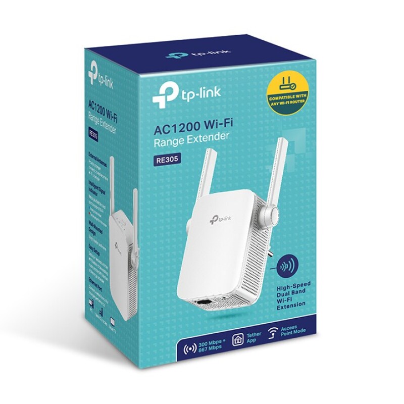 TP-Link RE305 AC1200 1200Mbps 5Ghz Menzıl Genişlet