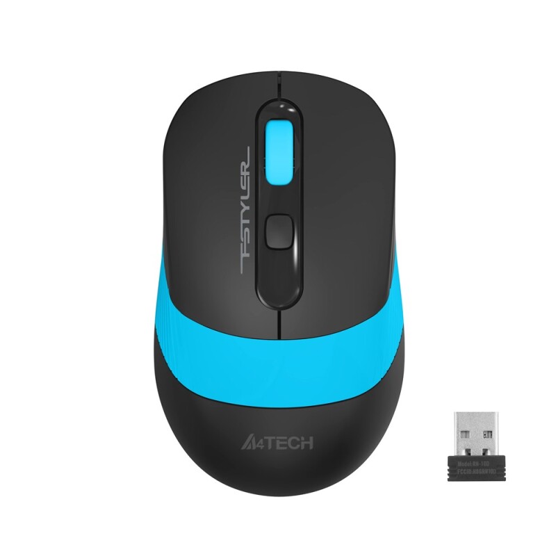 A4-Tech Kablosuz Mouse Nano Siyah-Mavi (FG10-M)