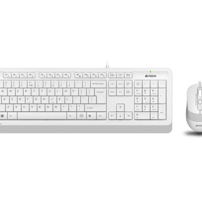 A4-Tech Kablolu Set Beyaz (F1010-B)