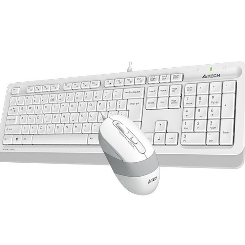 A4-Tech Kablolu Set Beyaz (F1010-B)