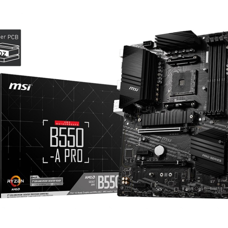 MSI B550-A Pro AM4 Ryzen DDR4 Hdmi Dp Usb3.2
