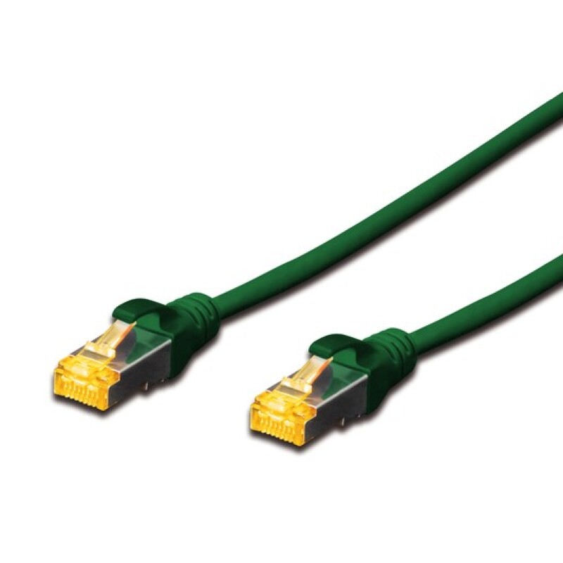 Digitus Zırhlı Patch Kablo Cat6A Yeşil (1m)