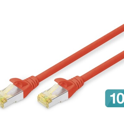 Digitus Zırhlı Patch Kablo Cat6A Kırmızı (3m)
