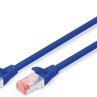 Digitus Zırhlı Patch Kablo Cat6 Mavi (10m)