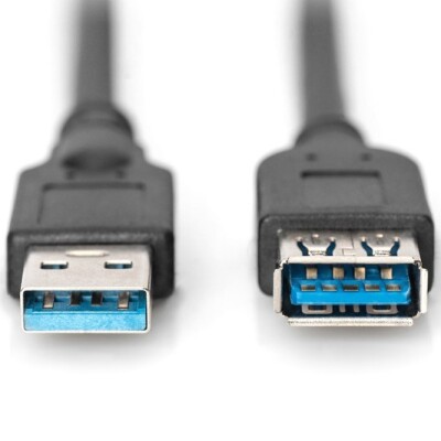 Digitus USB Uzatma Kablosu Siyah USB 3.0 (1.8m)