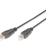 Digitus Yazıcı Kablosu Siyah USB2.0 Zırhlı (1.8m)