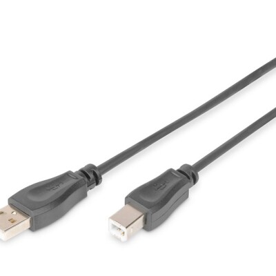 Digitus Yazıcı Kablosu Siyah USB2.0 Zırhlı (1.8m)