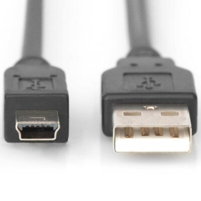 Digitus AK-300108-010-S 1m USB2.0-Mini USB