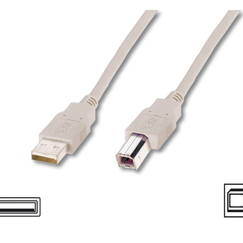 Digitus Yazıcı Kablosu Bej USB 2.0 (3m)