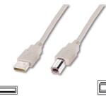 Digitus Yazıcı Kablosu Bej USB 2.0 (3m)