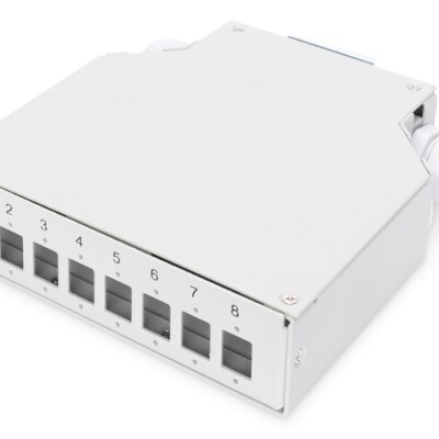 Digitus 8 Port Din Rail Sonlandırma Kutusu (LC)