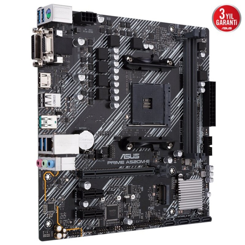 Asus Prime A520M-E/Csm AM4 Ryzen Vga Dvi Hdmi DDR4