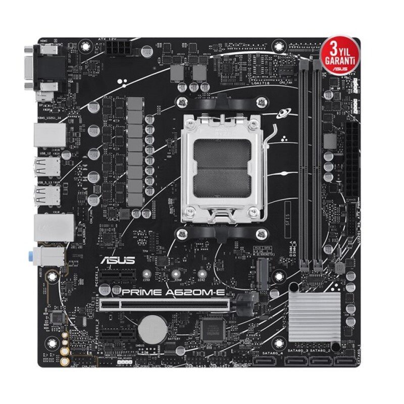 Asus Prime A620M-E/Csm AM5 Ryzen Vga Hdmi Dp