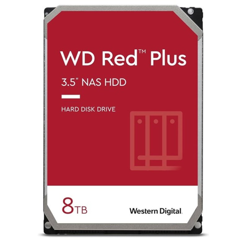 WD Red Plus Nas 8TB 3.5'' 5640Rpm SATA (WD80EFPX)