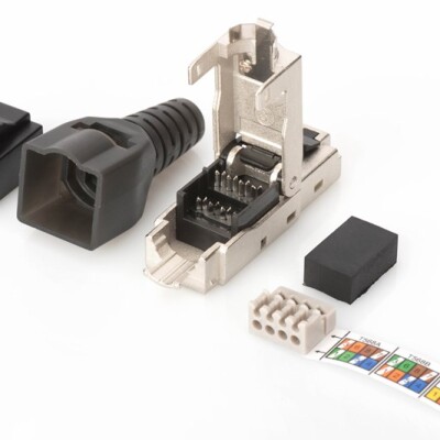 Digitus Zırhlı Saha Tipi RJ45 CAT6A Konnektör