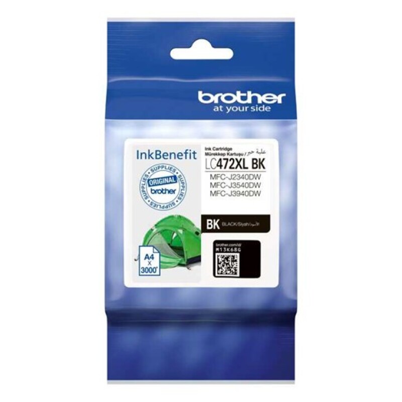 Brother LC472XLBK Siyah Kartuş 3000 Sayfa