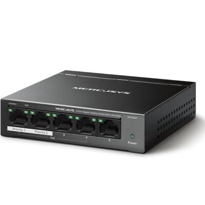 Tp-Link Mercusys MS105GP 5 Port Gigabit Switch