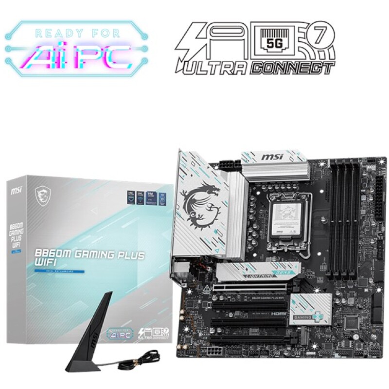MSI B860M Gaming Plus Wifi D5 1851P Hdmi Dp Type-C